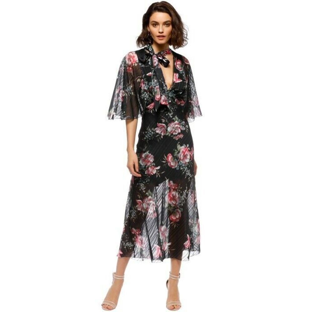 La Maison Talulah Belonging Black Floral Dress